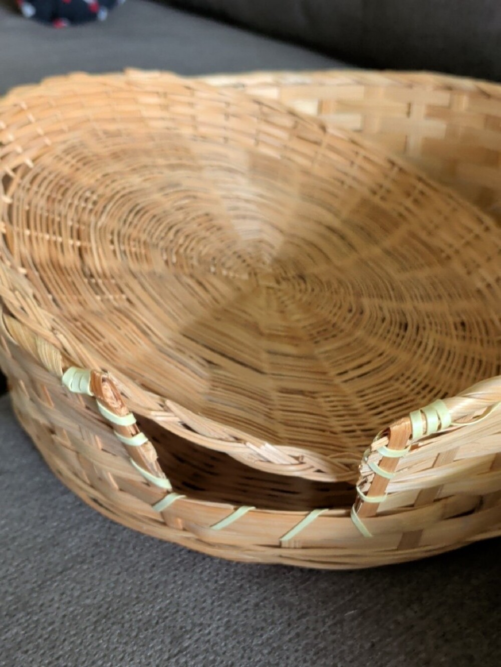 Handwoven Rattan Storage Basket - Natural - Picture 5 of 5